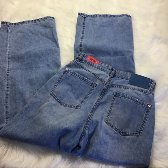 LEFTIES Denim Collection High Rise Wide Leg Full Length 100% Cotton Jeans NWT - Picture 11 of 16